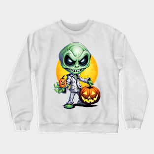 Halloween Alien Crewneck Sweatshirt